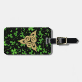 Etiqueta De Bagagem Black Irish Knotwork - Personalizar
