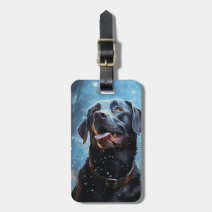 Etiqueta De Bagagem Black Labrador Retriever