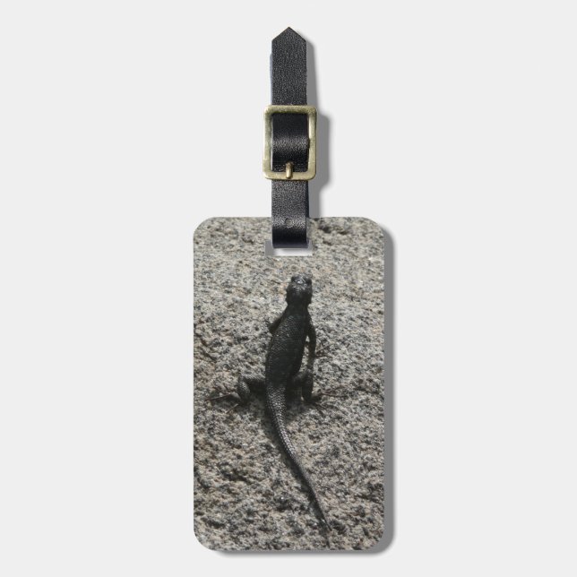 Etiqueta De Bagagem Black Lizard (Frente Vertical)