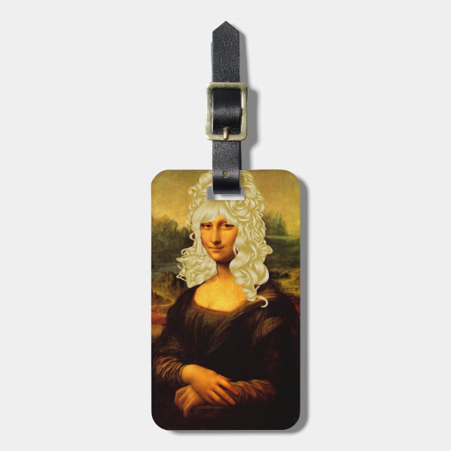 Etiqueta De Bagagem Blonde Mona Lisa (Frente Vertical)