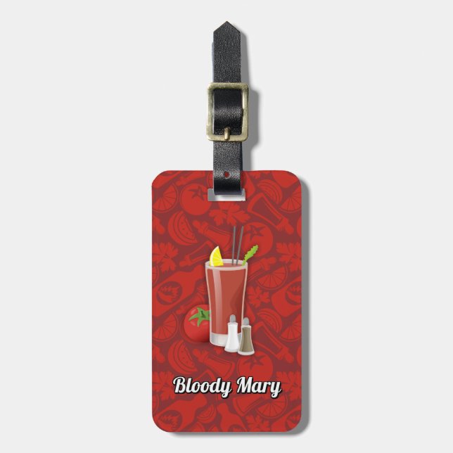 Etiqueta De Bagagem Bloody Mary (Frente Vertical)