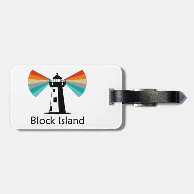 Etiqueta De Bagagem Bloquear Farol Arco-Íris (Traseira Horizontal)