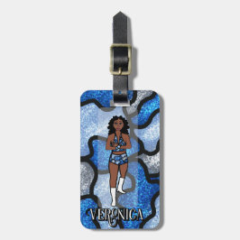 Etiqueta De Bagagem Blue Camo Dancer #1 Luggage Tag