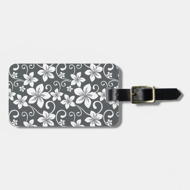 ETIQUETA DE BAGAGEM BLUE HAWAII (PEWTER) (Frente Horizontal)