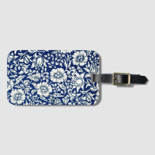Etiqueta De Bagagem Blue Mallow, um padrão William Morris,