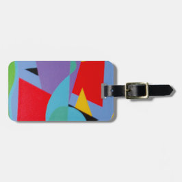 Etiqueta De Bagagem Blue Treble Clef Rhythm Luggage Tag