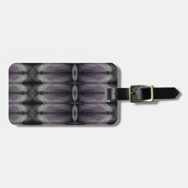 Etiqueta De Bagagem Bluesy Ikat Fog (Frente Horizontal)