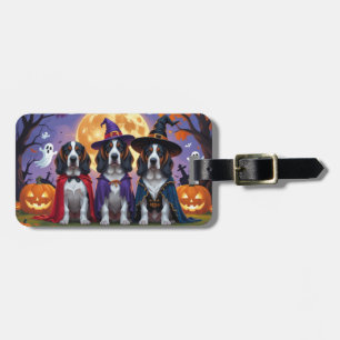 Etiqueta De Bagagem Bluetick Coonhound Dogs Pumpkin Halloween Engraçad