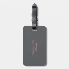 Etiqueta De Bagagem Blush Rose Luggage Tag — Lumina & Ash Collection