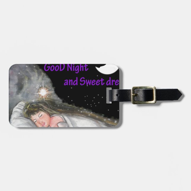 Etiqueta De Bagagem Boa Noite (Frente Horizontal)