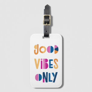 Etiqueta De Bagagem Boas Víblias Apenas Modernas Coloridas Motivaciona