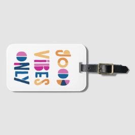 Etiqueta De Bagagem Boas Víblias Apenas Modernas Coloridas Motivaciona