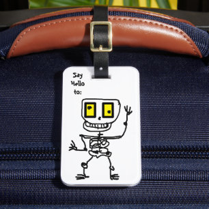 Etiqueta De Bagagem Bobo Skully