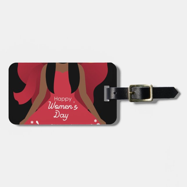 Etiqueta De Bagagem Boho International Mulheres Day (Frente Horizontal)