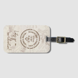 Etiqueta De Bagagem Boho Viagem Adventure Wedding