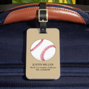 Etiqueta De Bagagem Bola de Baseball Personalizar