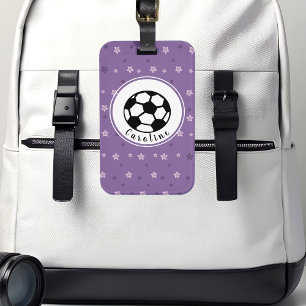 Etiqueta De Bagagem Bola de Futebol Feminina Cuja Design personalizaçã