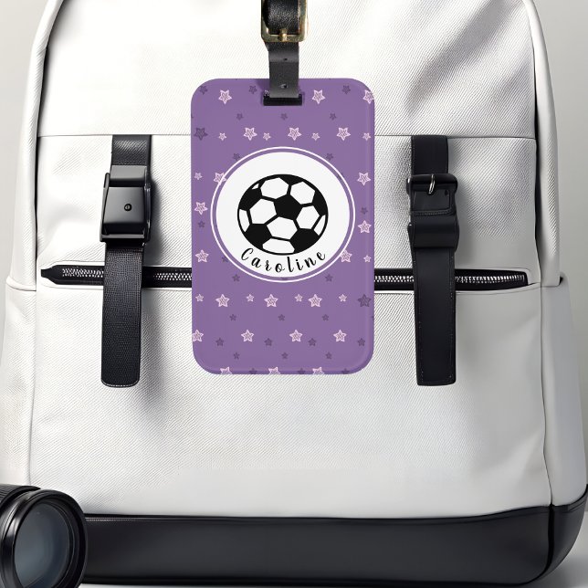 Etiqueta De Bagagem Bola de Futebol Feminina Cuja Design personalizaçã (Criador carregado)