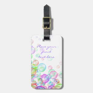 Etiqueta De Bagagem Bolhas de sabão
