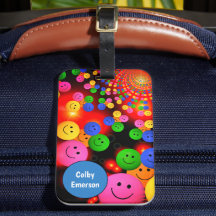 Bolhas de Sorrisos Felizes e Brilhantes Personaliz