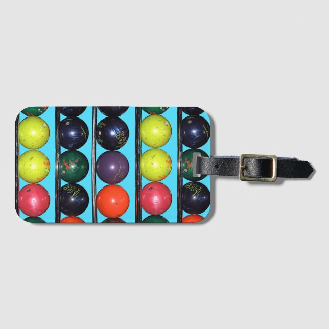 Etiqueta De Bagagem Boliche Blitz (Frente Horizontal)