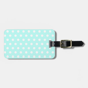 Etiqueta De Bagagem Bolinhas Aqua Pastel