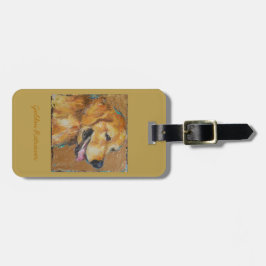 Etiqueta De Bagagem Bolsa do golden retriever, Tag da bagagem ou