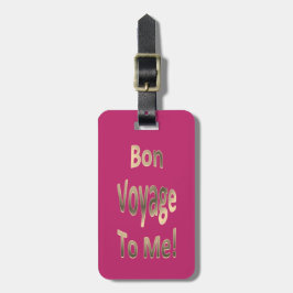 Etiqueta De Bagagem Bon voyage a MIM 02 personalizado