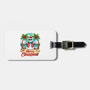 Etiqueta De Bagagem boneco de neve de Natal