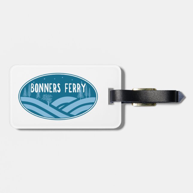 Etiqueta De Bagagem Bonners Ferry Idaho Outdoor (Traseira Horizontal)
