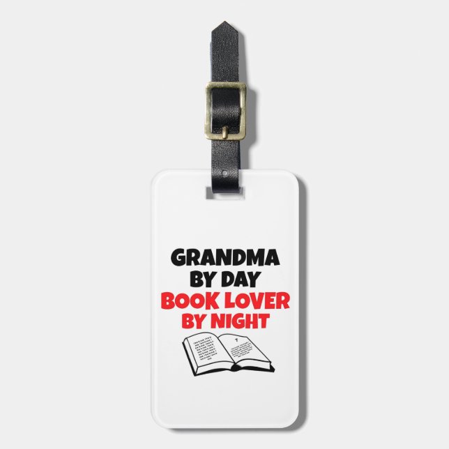 Etiqueta De Bagagem Book Lover Avó (Frente Vertical)