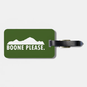 Etiqueta De Bagagem Boone por favor