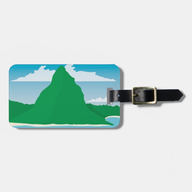 Etiqueta De Bagagem Bora Bora (Frente Horizontal)