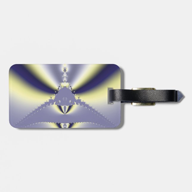 Etiqueta De Bagagem Borboleta Roxa (Traseira Horizontal)