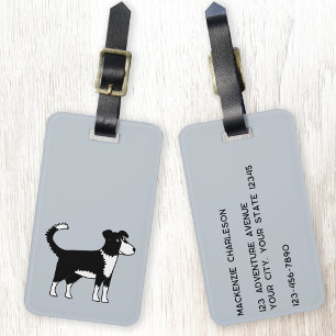 Etiqueta De Bagagem Borda Collie Dog