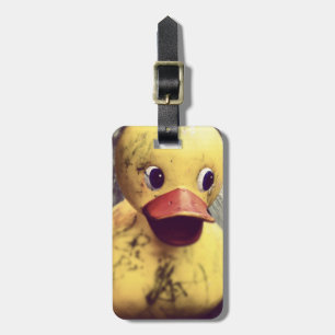 Etiqueta De Bagagem Borracha Amarela Bem Viajada Ducky