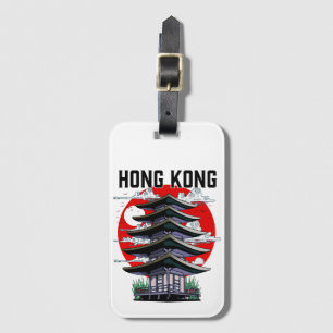 Etiqueta De Bagagem Botão Hong Kong