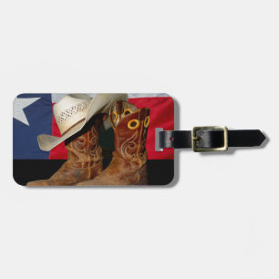 Etiqueta De Bagagem Botas e Hat.jpg de Texas