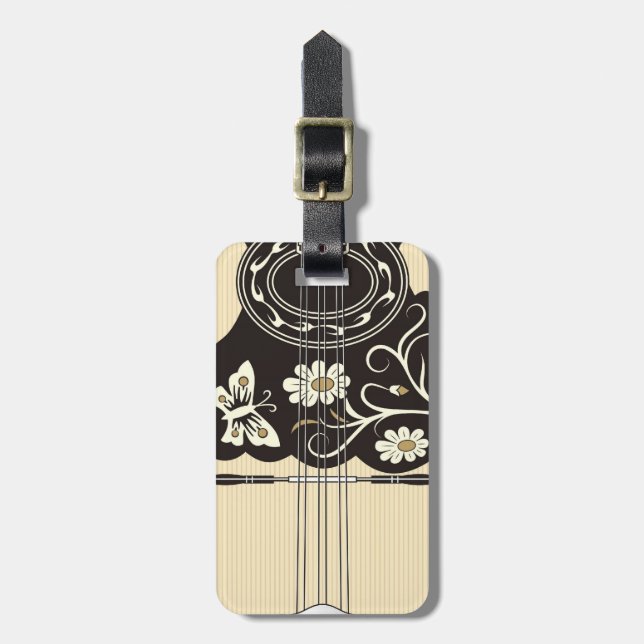 Etiqueta De Bagagem Bouzouki (Frente Vertical)