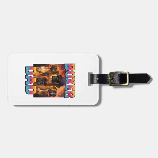 Etiqueta De Bagagem Boxer (Frente Horizontal)
