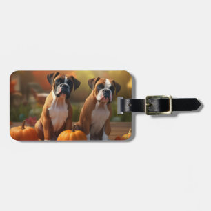 Etiqueta De Bagagem Boxpy Puppy Autumn Delight Pumpkin