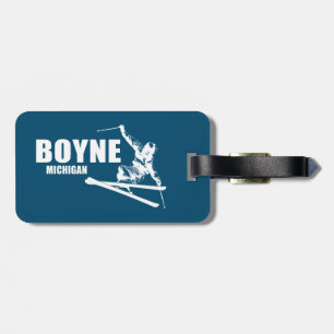 Etiqueta De Bagagem Boyne Mountain Resort Michigan Skier