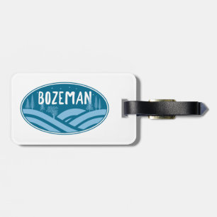 Etiqueta De Bagagem Bozeman Montana Ar Livre