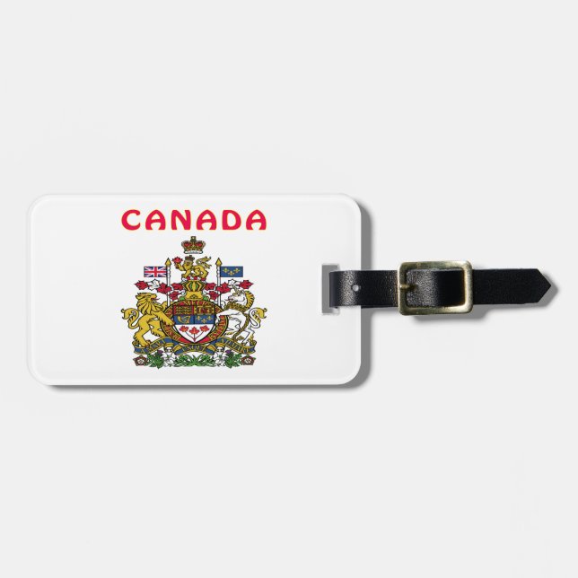 Etiqueta De Bagagem Brasão de Canadá (Frente Horizontal)