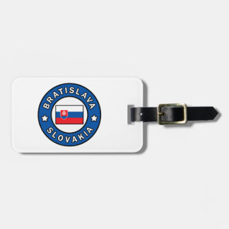Etiqueta De Bagagem Bratislava Eslováquia