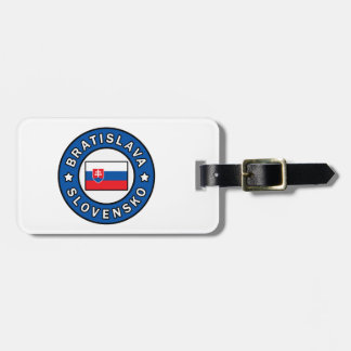 Etiqueta De Bagagem Bratislava Slovensko