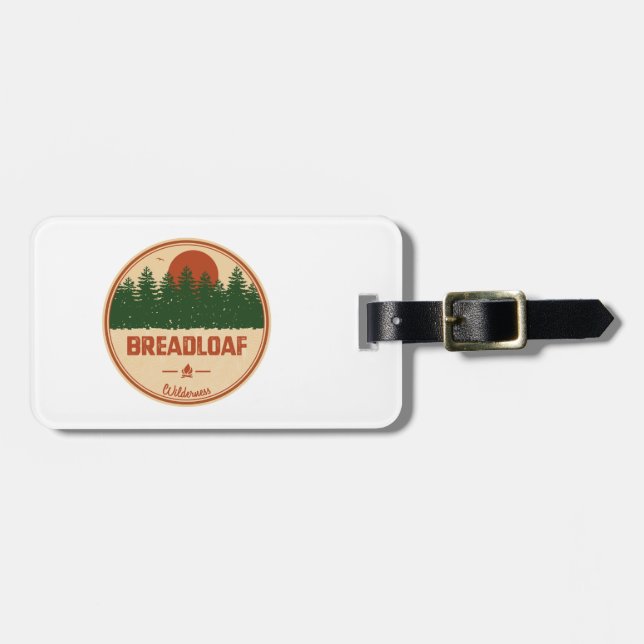 Etiqueta De Bagagem Breadloaf Wilderness Vermont (Frente Horizontal)