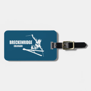 Etiqueta De Bagagem Breckenridge Colorado Skier