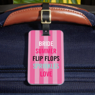 Etiqueta De Bagagem BRIDE CO Summer Bride Sprinkle Partido Personaliza