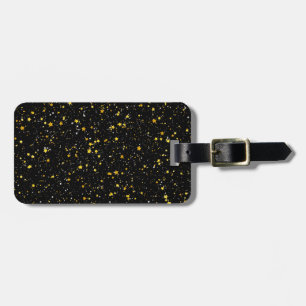 Etiqueta De Bagagem Brilho Stars3 - Preto do ouro